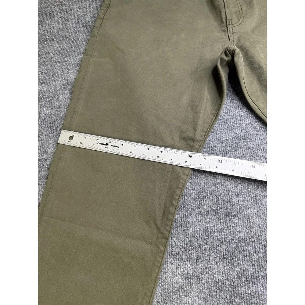 New Lucky Brand Straight Jeans Mens 38x32 Green Spring Olive Denim